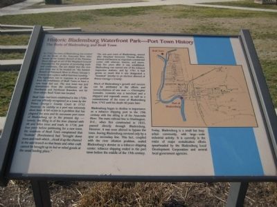 Historic Bladensburg Waterfront Park - Port Town History Marker image. Click for full size.