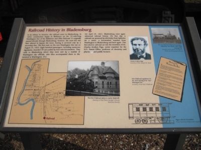 Railroad History in Bladensburg Marker. Click for full size. Railroad History in Bladensburg Marker image. Click for full size.