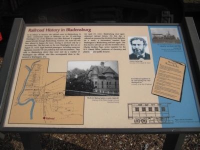 Railroad History in Bladensburg Marker image. Click for full size.