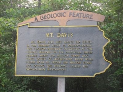 Mt. Davis Marker image. Click for full size.
