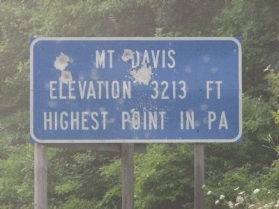 Mt. Davis Marker. Click for full size. Mt. Davis Marker image. Click for full size.
