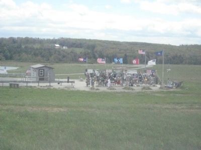 View of Temporary Memorial from the North. Click for full size. View of Temporary Memorial from the North image. Click for full size.