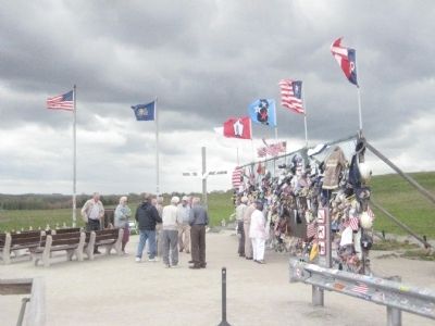 Flight 93 Temporary Memorial. Click for full size. Flight 93 Temporary Memorial image. Click for full size.
