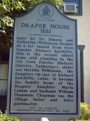 Draper House Marker image. Click for full size.