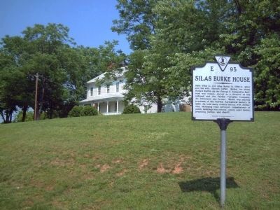 Silas Burke House and Marker image. Click for full size.