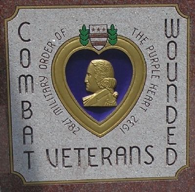 Detail of Purple Heart Decoration on Marker image. Click for more information.