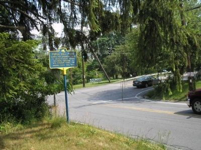 Marker on Forge Hill Road. Click for full size. Marker on Forge Hill Road image. Click for full size.