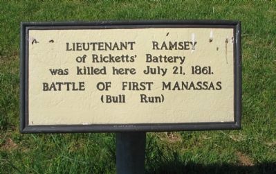 Lieutenant Ramsey Marker. Click for full size. Lieutenant Ramsey Marker image. Click for full size.