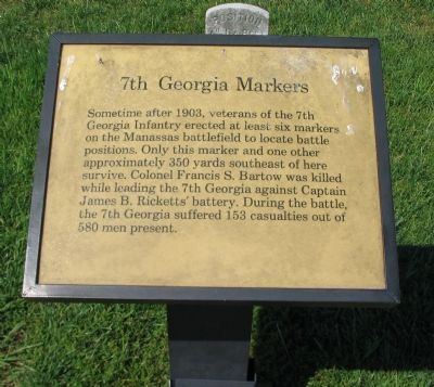 7th Georgia Markers Marker image. Click for full size.