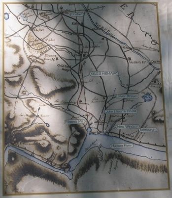 Map of The Kings Highway from Marker image. Click for full size.