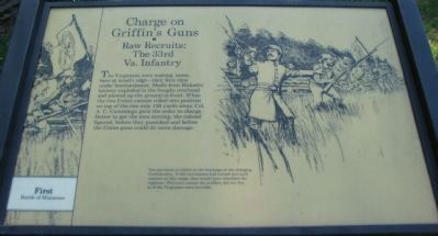 Charge on Griffin’s Guns Marker. Click for full size. Charge on Griffin’s Guns Marker image. Click for full size.