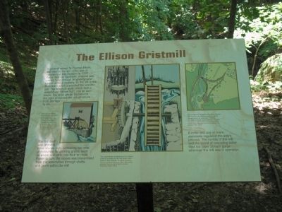 The Ellison Gristmill Marker image. Click for full size.