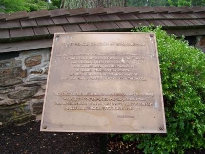The Peace Garden at Birmingham Marker. Click for full size. The Peace Garden at Birmingham Marker image. Click for full size.