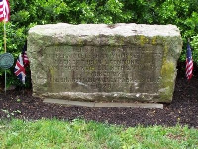 Second marker at site.. Click for full size. Second marker at site. image. Click for full size.