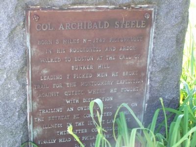 Col. Archibald Steele. Click for full size. Col. Archibald Steele image. Click for full size.