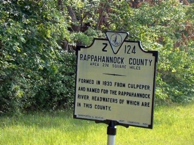 Rappahannock County Face of Marker image. Click for full size.