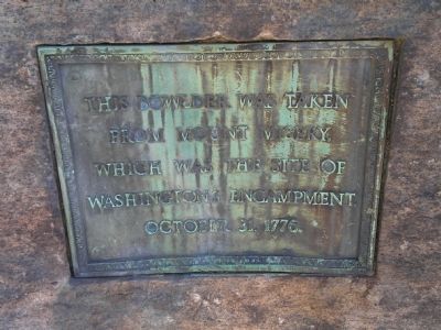 Marker on side of monument image. Click for full size.