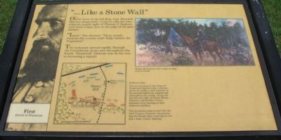"...Like a Stone Wall" Marker image. Click for full size.