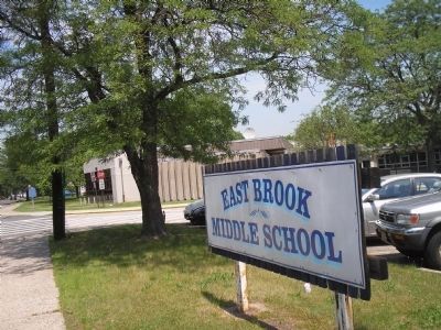 Marker at East Brook Middle School image. Click for full size.
