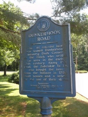 Dunkerhook Road Marker. Click for full size. Dunkerhook Road Marker image. Click for full size.