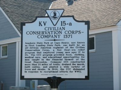Civilian Conservation Corps Company 1371 Marker. Click for full size. Civilian Conservation Corps Company 1371 Marker image. Click for full size.