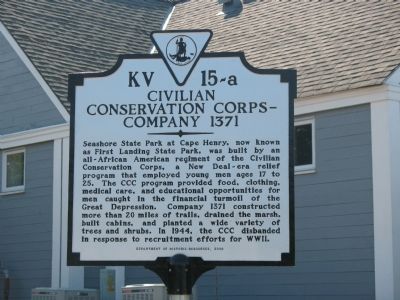 Civilian Conservation Corps Company 1371 Marker image. Click for full size.