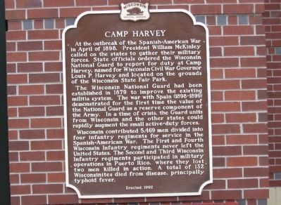 Camp Harvey Marker image. Click for full size.