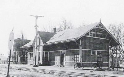 Zionsville Railroad Station. image. Click for full size.