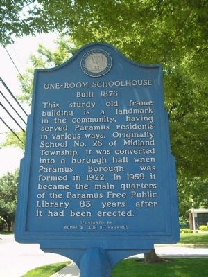 One-Room Schoolhouse Marker. Click for full size. One-Room Schoolhouse Marker image. Click for full size.