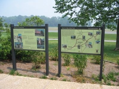 Markers at the Visitor Center image. Click for full size.