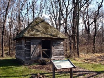 Walney Smoke House and Marker. Click for full size. Walney Smoke House and Marker image. Click for full size.