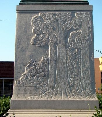 Lewis and Clark Monument Base, South Face image. Click for full size.