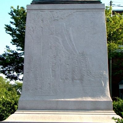Lewis and Clark Monument Base, North Face image. Click for full size.