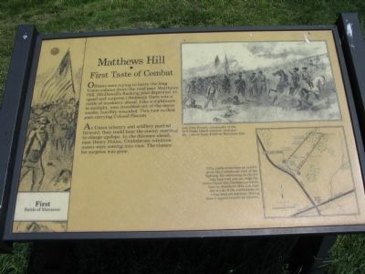 Matthews Hill Marker image. Click for full size.