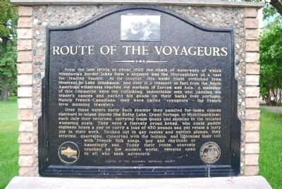 Route of the Voyageurs Marker image. Click for full size.