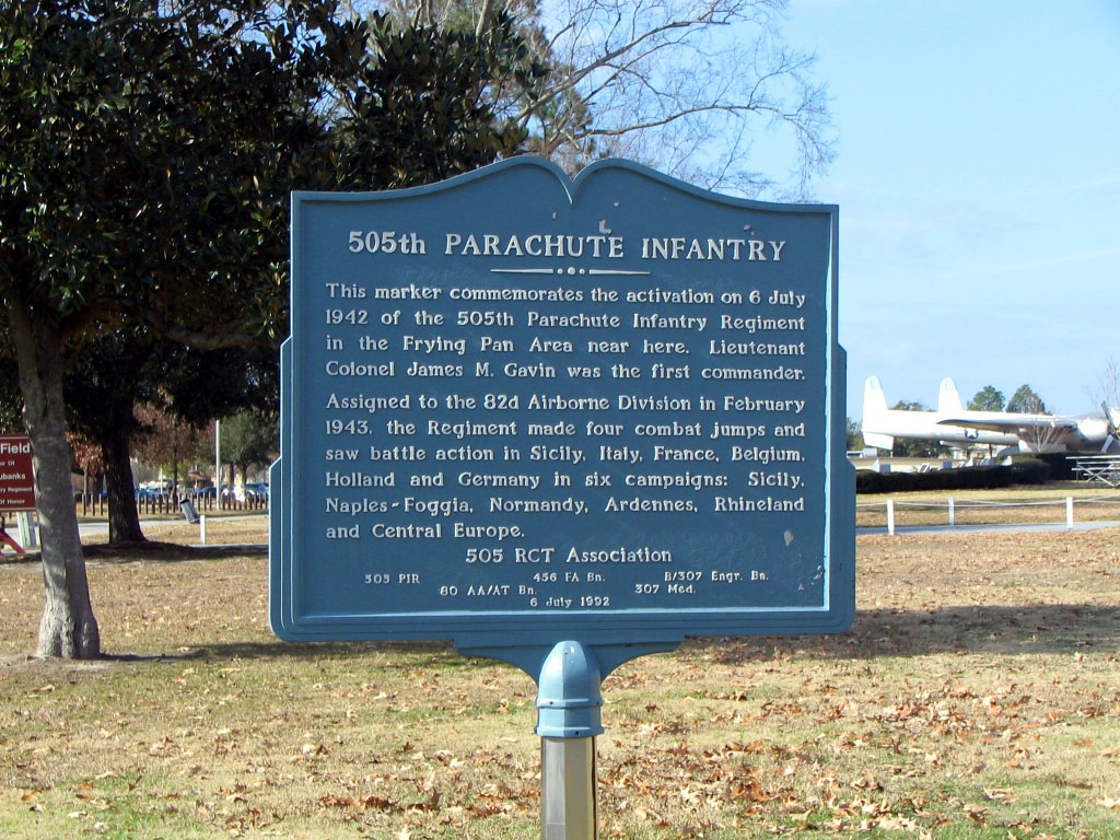 505th Parachute Infantry Marker