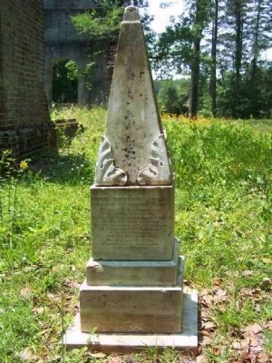 Notable Grave at the Ruins of Pon Pon Chapel of Ease image. Click for full size.