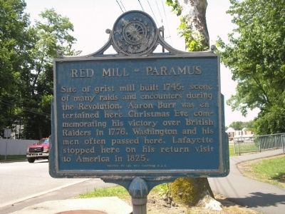 Red Mill – Paramus Marker image. Click for full size.