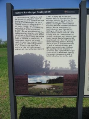 Historic Landscape Restoration Marker. Click for full size. Historic Landscape Restoration Marker image. Click for full size.