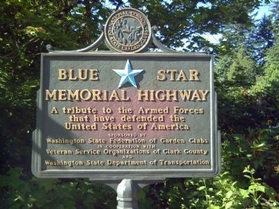 Nearby Blue Star Memorial Highway Marker image. Click for full size.