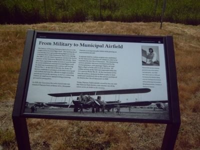 From Military to Municipal Airfield Marker image. Click for full size.