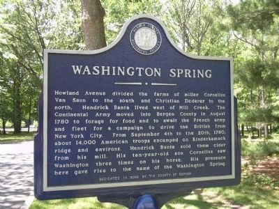 Washington Spring Marker image. Click for full size.