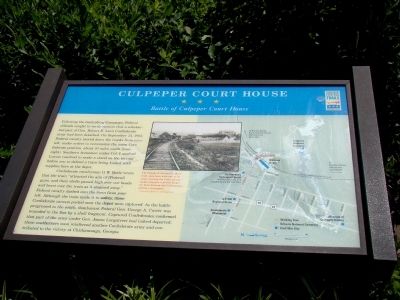 Culpeper Court House Marker image. Click for full size.