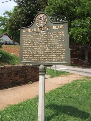 Wheeler Delays Blair Marker. Click for full size. Wheeler Delays Blair Marker image. Click for full size.