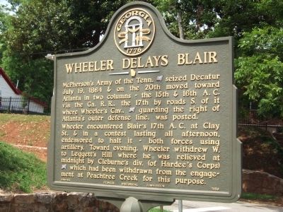 Wheeler Delays Blair Marker image. Click for full size.