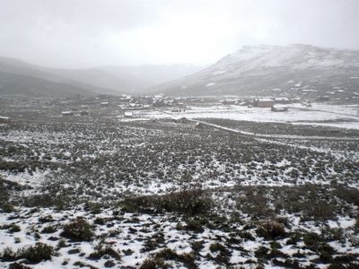 Town of Bodie from a distance. Click for full size. Town of Bodie from a distance image. Click for full size.