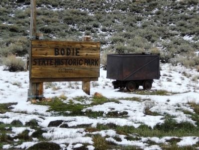 Bodie State Historical Park - Entrance Sign. Click for full size. Bodie State Historical Park - Entrance Sign image. Click for full size.