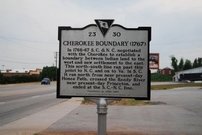 Cherokee Boundary (1767) Marker image. Click for full size.