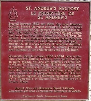 St. Andrew's Rectory Marker. Click for full size. St. Andrew's Rectory Marker image. Click for full size.