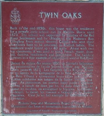 Twin Oaks Marker. Click for full size. Twin Oaks Marker image. Click for full size.
